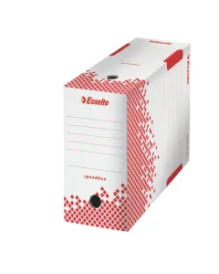 Esselte SPEEDBOX archivační box - bílý/červený 150 mm x 350 mm x 250 mm (623909)