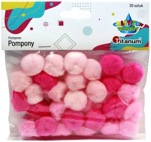 Titanum Craft-Fun Series růžové bambulky 30 ks (21006)