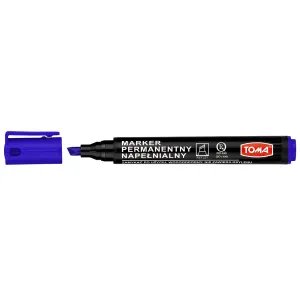 Toma permanentní popisovač, modrý, 1,0-5,0 mm zkrácený hrot
