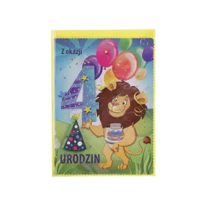 Top Grafické skládací přání k narozeninám 1-5 let B6 (5907786924894)
