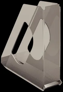 Svislý koš na dokumenty Esselte - kouřový 72 mm x 256 mm x 260 mm (21434)