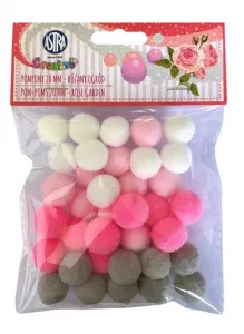 Creatinio třešňový mix pom-poms (335121012)