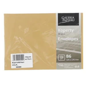 Perleťově zlatá obálka k 150 B6 - zlatá 125 mm x 176 mm (280888)