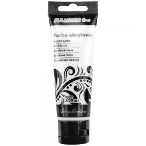 Akrylová barva Flamingo Line barva: titanová bílá 75ml (001)