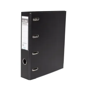 Pákový pořadač Elba RADO s dvojitým mechanismem A4 černý 75 mm (100551851)