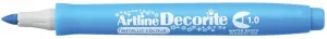 Artline permanentní popisovač metallic decorite, modrý 1,0 mm, štětečkový hrot (AR-033 1 8)