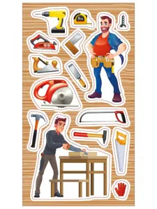 Nálepka (samolepka) Ranok Kreativní tesař