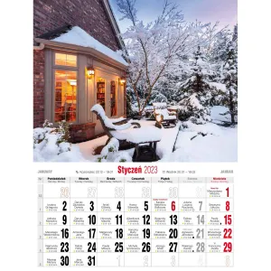 Vícepanelový nástěnný kalendář Avanti 230 mm x 320 mm (KSM-10)