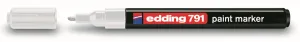Speciální popisovač Edding 791, bílý, kulatý hrot 1,0-2,0 mm