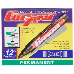 Kamet Giant permanentní popisovač, zelený 1,0-5,0 mm zkrácený hrot