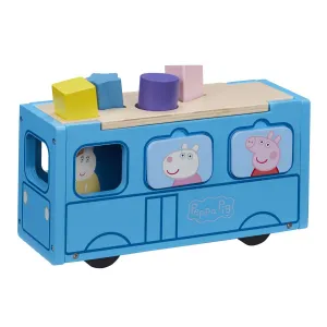 Tm Toys Peppa Pig dřevěný autobus (PEP07222)