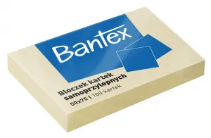 Bantex samolepící bločky žluté 100k 50mm x 75mm (400086385)