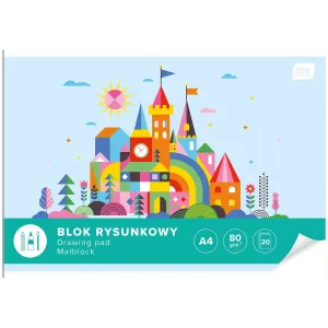 Kreslicí blok Interdruk A4 bílý 80g 20k 210mm x 297mm (BLR)