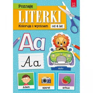 Aksjomat vzdělávací brožura Učím se písmena. Vybarvím a vystřihnu