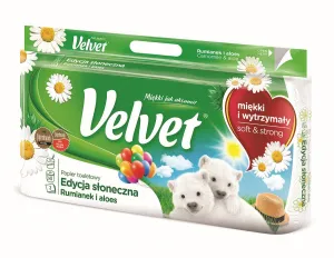 Velvet Natural Care Heřmánkový toaletní papír A8 barva: bílá 8 ks