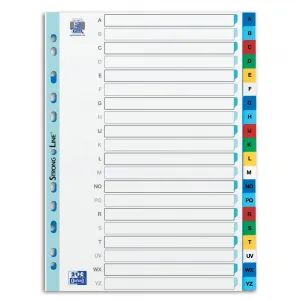 Elba abecední záložky a-z A4 barevné 20 ks.