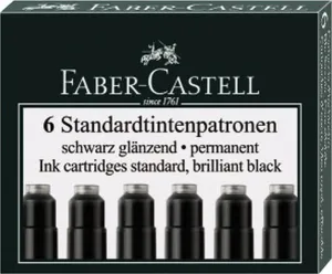 Krátké náplně Faber Castell černé (fc185507)