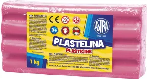 Astra plastelína 1 barva růžová světlá 1000g (303111007)