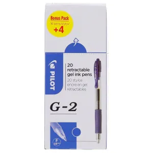 Gelové pero Pilot G2 (PIBLG2-L-BOX-20)