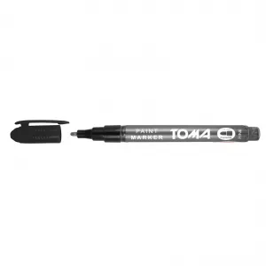 Olejový popisovač Toma, stříbrný 1,5mm kulatý hrot