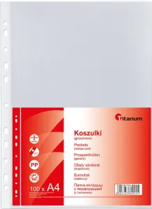 Titanové pouzdro na dokumenty velikosti hrášku A4 100 ks typ U 30um