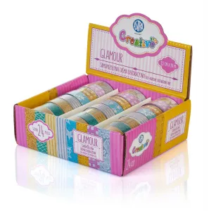 Astra Creativo dekorační páska glamour disp.24ks mix 15mm 10m