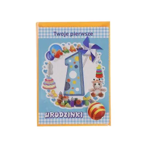 Top Grafické skládací přání k narozeninám 1-5 let B6 (5907786924894)