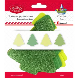 Titanum Craft-Fun Series pěnová ozdoba na vánoční stromeček 8 ks (5693)