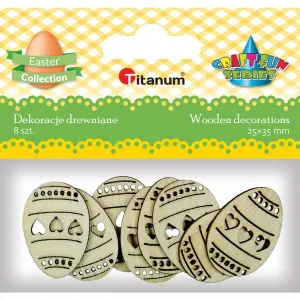 Dřevěný ornament Titanum Craft-Fun Series Velikonoční vajíčka (18074)