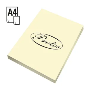 Barevný papír Protos A4 - krémový 160g
