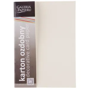 Dekorační papír (vizitka) Galeria Papieru sukno A4 - krémový 180g (204102)