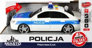 Mega Creative světelné a zvukové policejní auto (382257)