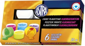 Astra fluorescenční plakátové barvy barva: mix 10ml 6 barev.