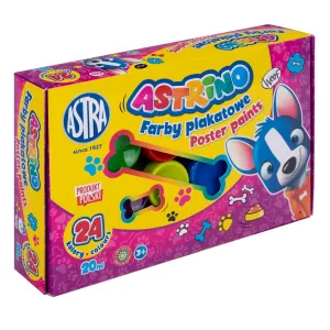 Astra plakátové barvy barevné: mix 20 ml 24 barev. (303221005)
