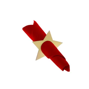 Kroužky na ubrousky Arpex Hvězdy na vánoční stromeček 4ks. (BN1505)