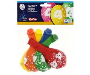 Godan Gumový balónek s potiskem 5 ks mix 300mm 12cal (GS110/4)