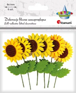 Titanum Craft-Fun Series plstěný ornament slunečnice na drátku