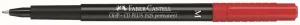 Kuličkové pero Faber-Castell Multimark červené (FC152521)