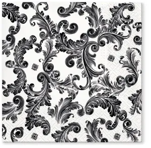 Tlapkový zdroj slávy Černé ubrousky - mix 330 mm x 330 mm (TL702718)