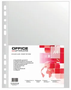 Kancelářské produkty Pouzdra na dokumenty formátu A4 barva: čirá typ U 40 mic. (21141215-90)