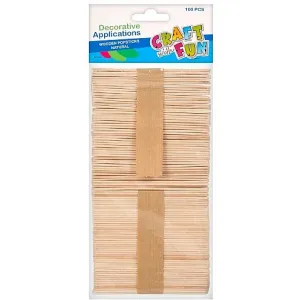 Craft Fun dřevěné hůlky 12 cm 100 kusů (291067)
