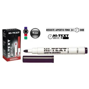 Suchý stírací fix Fibracolor, černý, kulatý hrot 6,0 mm