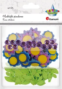 Nálepka (samolepka) Titanum Craft-Fun Series pěna Flowers (4669)