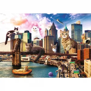 Puzzle Trefl Kočky v New Yorku 1000 el. (10595)
