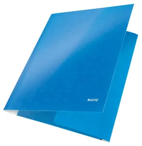 Leitz WOW A4 kartonový pořadač s gumou barva: metalická modrá 80g (39820036)