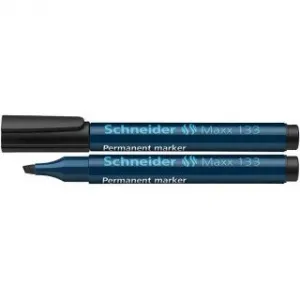 Permanentní popisovač Schneider Maxx 133, černý, 4,0 mm, dlátovitý hrot (SR113301)