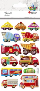 Titanum Craft-Fun Series městská vozidla měkké vypouklé samolepky (LYT-053)