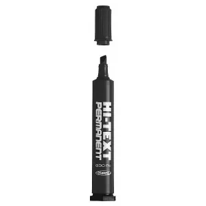 Permanentní popisovač Fibracolor HI-TEXT, černý, 4,5mm dlátovým hrotem
