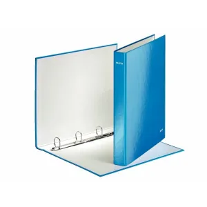 Kroužkový pořadač Leitz WOW A4+ modrý metalický 25 mm (42420036)