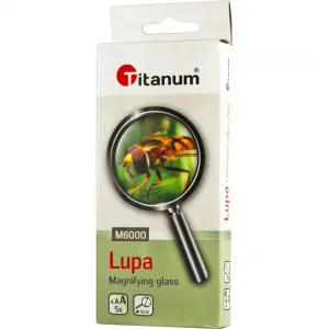 Titanová lupa 6 cm s pětinásobným zvětšením